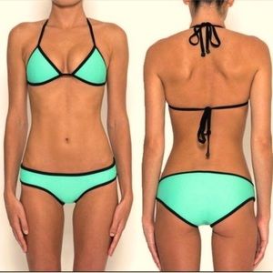Teal Triangl Bikini